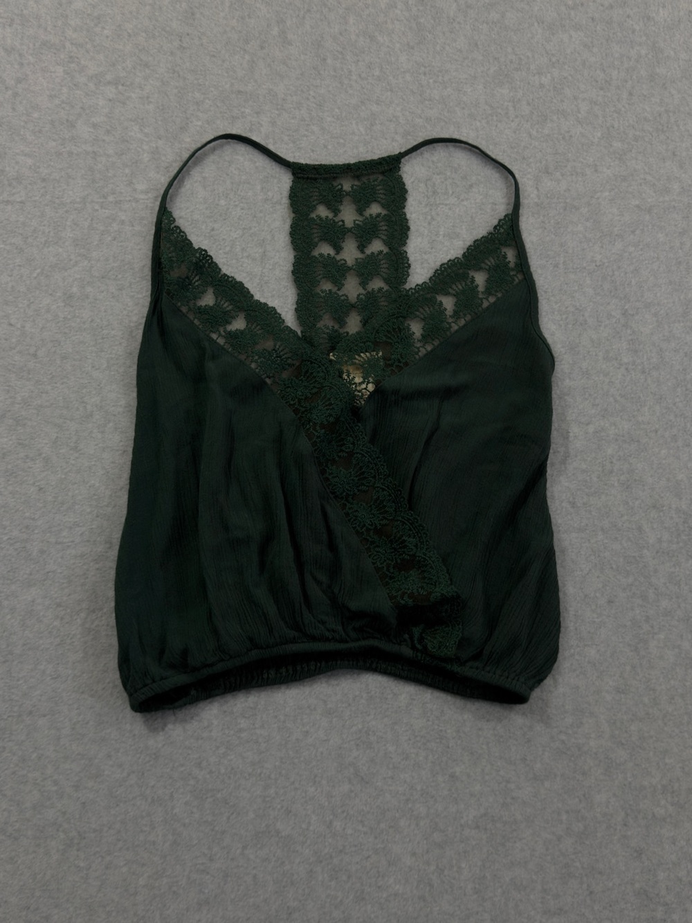 Vintage Y2K Wet Seal Green Lace Cami Top XS